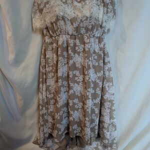 Elegant Lace Overlay Dress